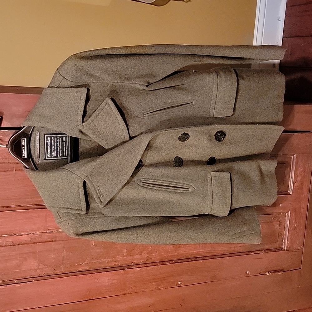 Abercrombie wool pea coat